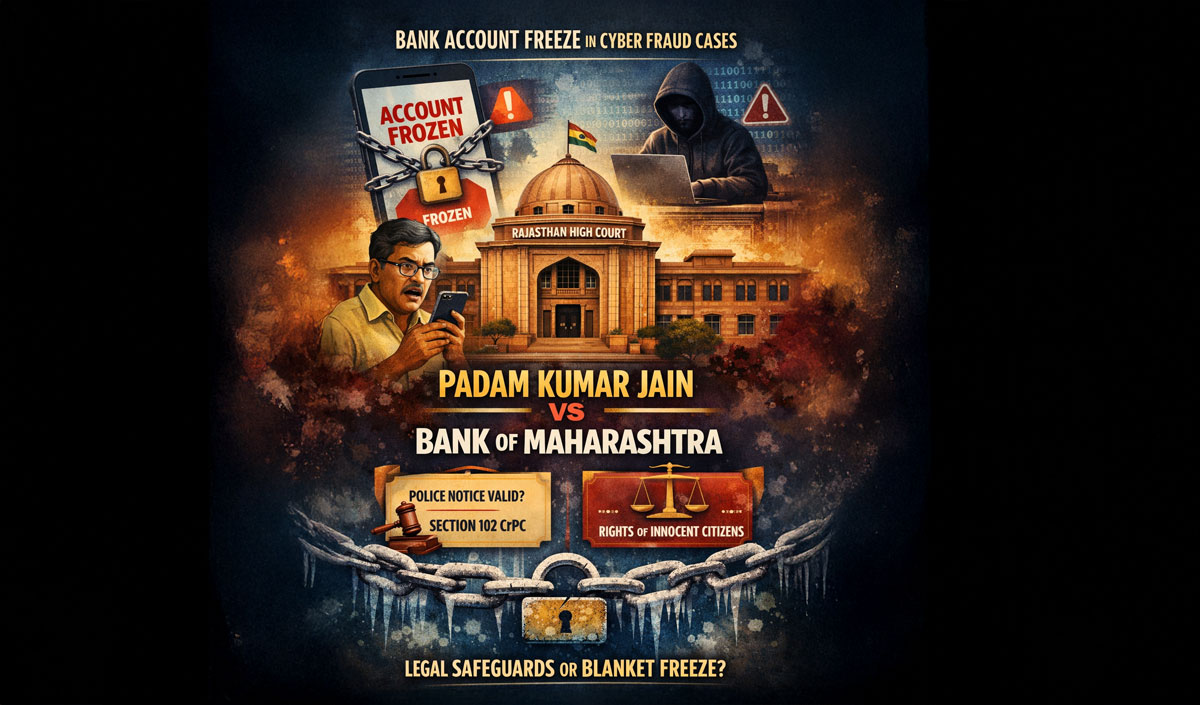 Bank Account Freeze in Cyber Fraud Cases