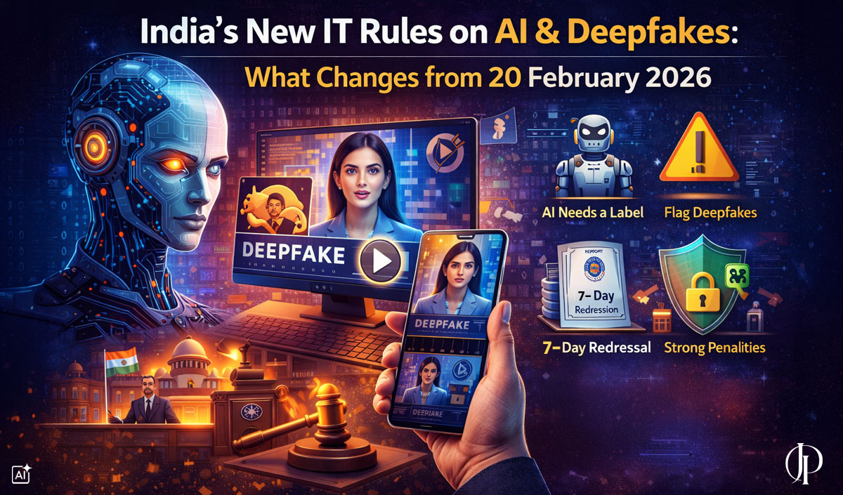 New IT Rules on AI and Deepfakes in India, effective February 2026